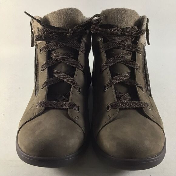 Aravon Rev Stridarc womens waterproof leather ankle boots brown size 6.5 B - Picture 2 of 8